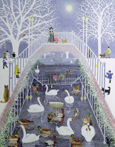 A Walk in the Park (olja på duk) av Pat Scott