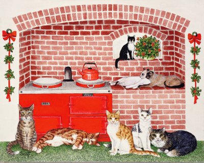 A Warm Place (akryl på calico) av Pat Scott