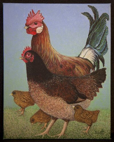 Familjen Kyckling, 2016 av Pat Scott