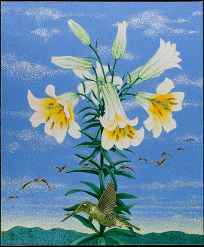 Early Birds, 2011 (akryl på calico) av Pat Scott