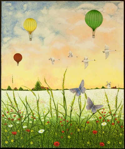 High Flyers, 2011 (akryl på calico) av Pat Scott