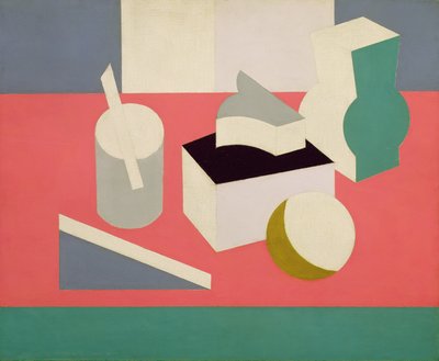 Peinture Nature Morte, 1919 (olja och penna på duk) av Patrick Henry Bruce