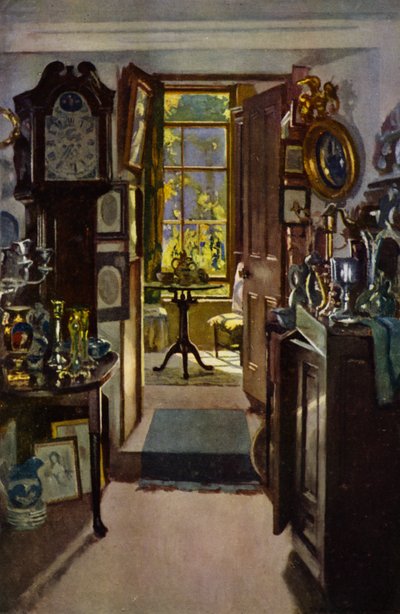 The Curiosity Shop (färg litho) av Patrick William Adam