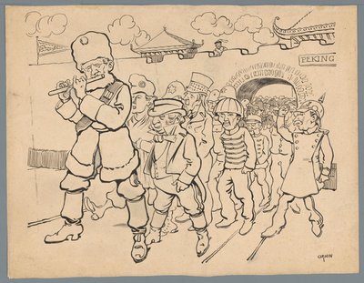Ryssland lockar ut länder från Kina av Patricq Kroon (signed by artist)