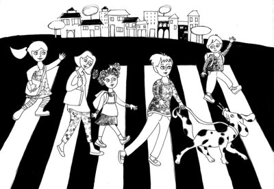 City, 2020 (Bläck på papper) av Patrizia La Porta