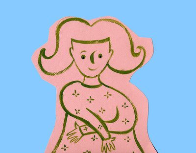 Horoskop: Jungfruns tecken. Illustration av P. La Porta. av Patrizia La Porta