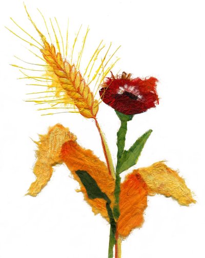 Nature, 2021 (Akryl på papper) av Patrizia La Porta