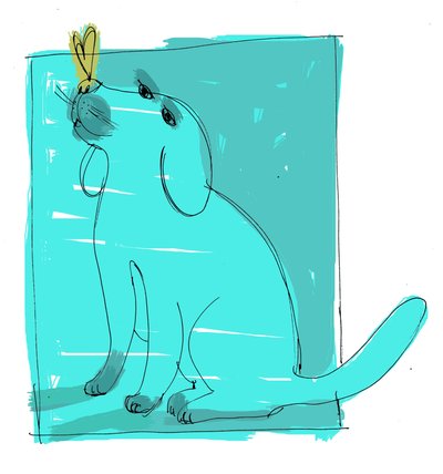 hund, 2000 (Digital) av Patrizia La Porta