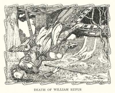 William Rufus död (litografi) av Patten (after) Wilson