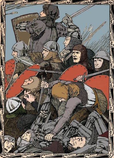 I slaget vid Agincourt, 1902 av Patten Wilson