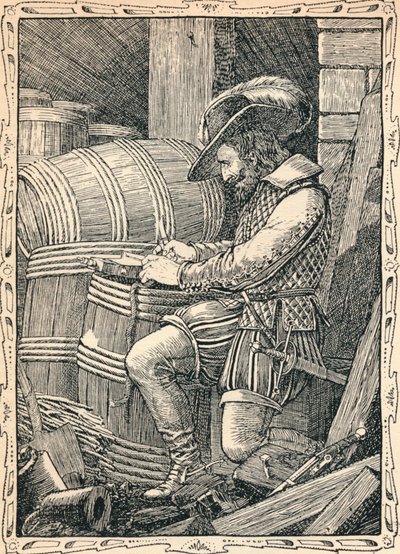 Raleigh in the Tower, 1902 av Patten Wilson