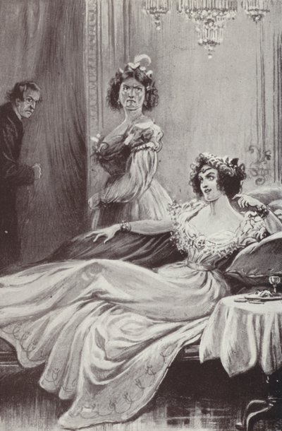 Illustration för Barchester Towers av Anthony Trollope (litho) av Paul (after) Hardy