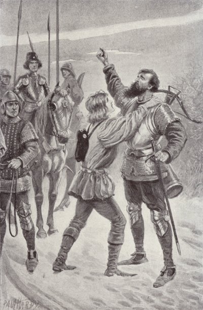 Illustration för klostret och härden av Charles Reade (litho) av Paul (after) Hardy