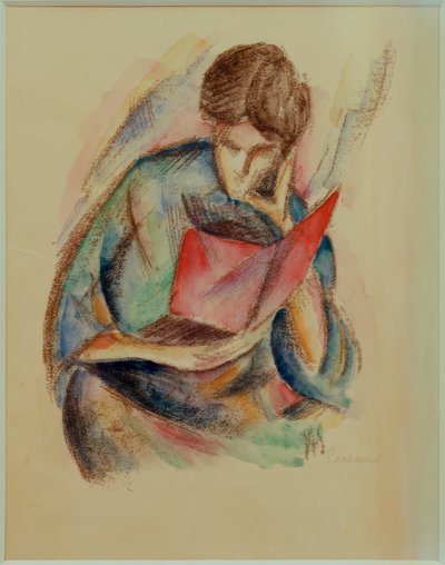 Lesende Frau av Paul Adolf Seehaus