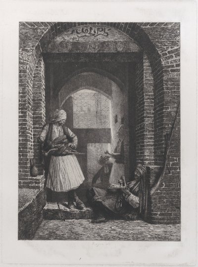 Arnaut Guardhouse i Kairo, 1868., 1868. av Paul Adolphe Rajon