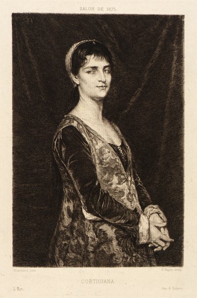 Cortigiana av Paul Adolphe Rajon