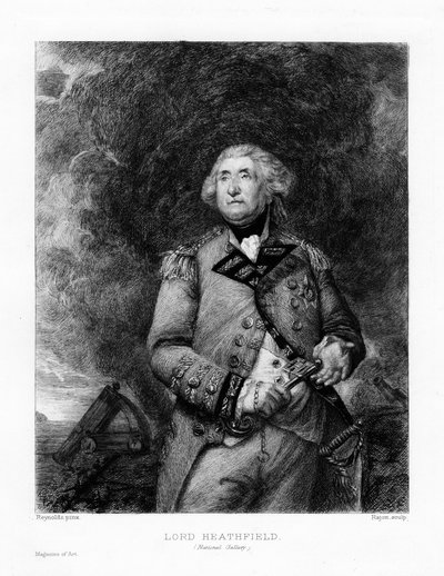 George Augustus Eliott, Lord Heathfield, 1890. av Paul Adolphe Rajon
