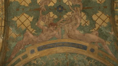 Årstiderna : Vinter, mellan 1909 och 1910 (arkitektonisk miljö) av Paul Albert Baudouin
