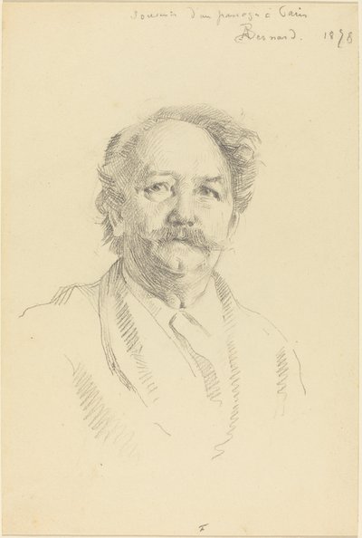Porträtt av en man Souvenir av en passage i Paris, 1898. av Paul Albert Besnard