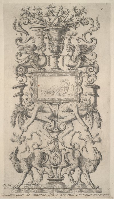 Dekorativ design av Paul Androuet Du Cerceau