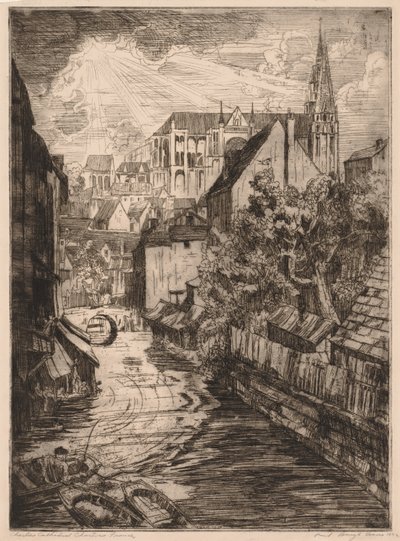 Chartres katedral, Chartres, Frankrike av Paul B. Travis