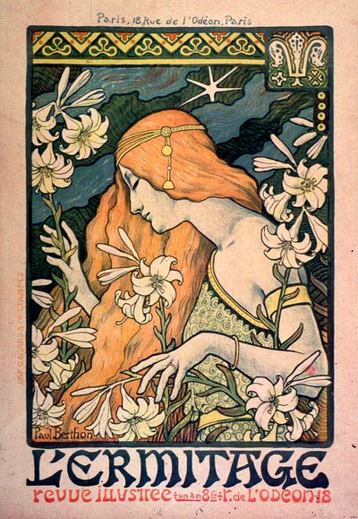 Eremitaget, illustrerad tidning, affisch, 1897. av Paul Berthon