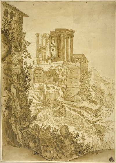 Vesta-templet, Tivoli av Paul Bril