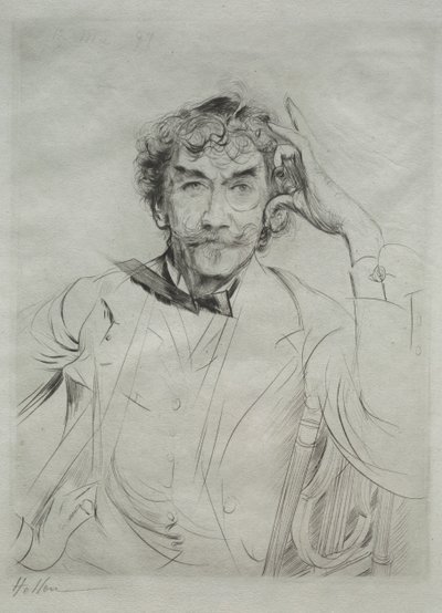 James MacNeill Whistler av Paul Cesar Helleu