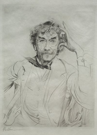 James MacNeill Whistler, 1897. av Paul Cesar Helleu