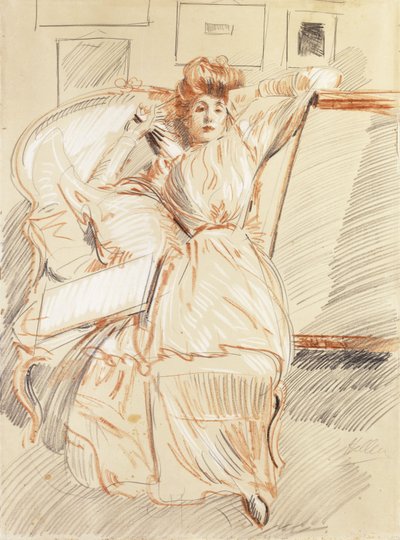 Madame Helleu vilar, av Paul Cesar Helleu