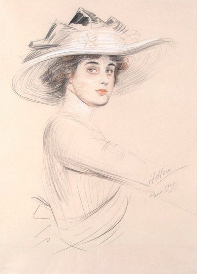 Porträtt av en kvinna, 1909. av Paul Cesar Helleu