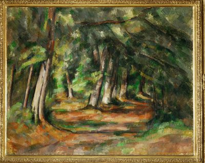 Fontainebleau (olja på duk) av Paul Cezanne