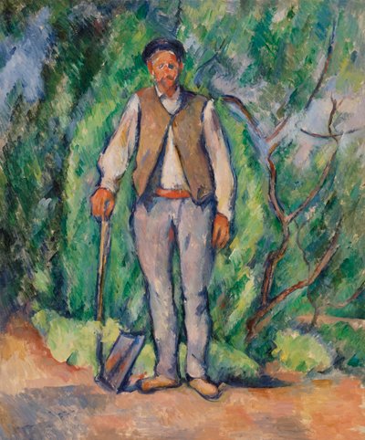 Trädgårdsmästare (olja på duk) av Paul Cézanne