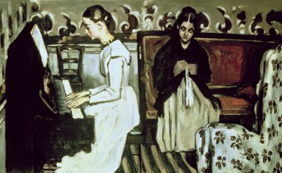 Girl at the Piano (Overtyr till Tannhauser) av Paul Cézanne