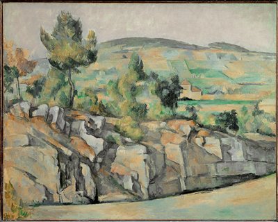 Hillside in Provence (olja på duk) av Paul Cezanne