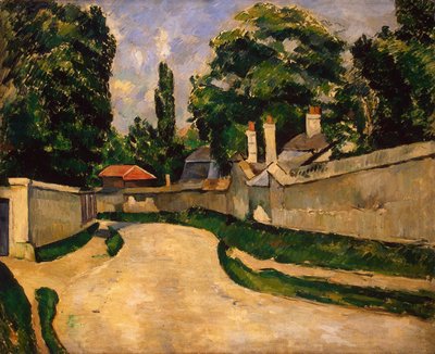 Hus längs en väg, ca 1881 (olja på duk) av Paul Cézanne