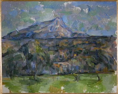 La Montagne Sainte Victoire vue des Lauves (olja på duk) av Paul Cezanne