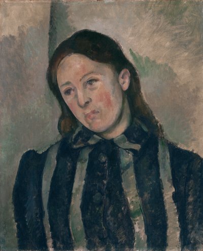 Porträtt av Madame Cézanne av Paul Cézanne