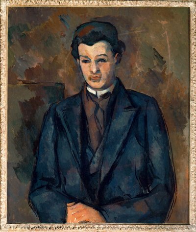 Porträtt av målaren Alfred Hauge (målning på duk) av Paul Cezanne