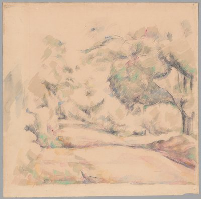 Vägen i Provence av Paul Cézanne