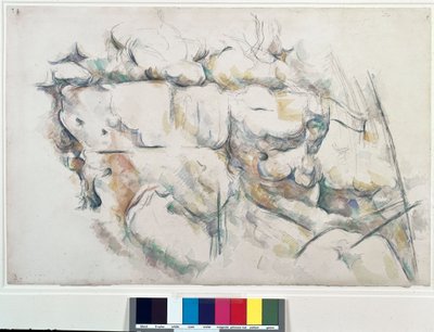 Stenar till Chateau Noir (Chateau-Noir). Målning av Paul Cezanne (1839-1906) av Paul Cézanne