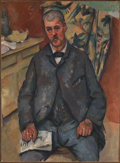 Sittande man av Paul Cézanne