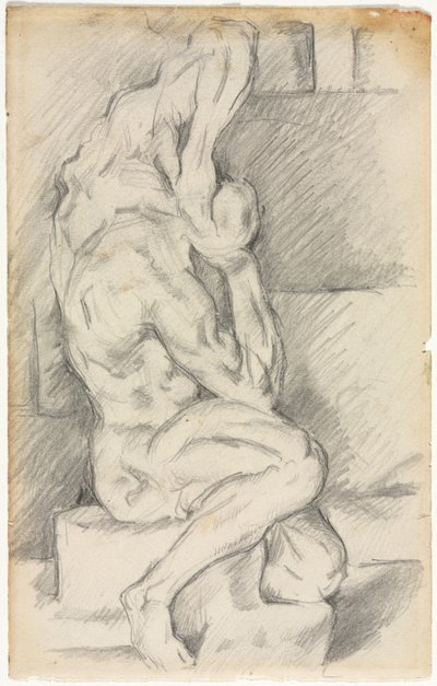 Skiss av anatomisk skulptur (recto) av Paul Cézanne