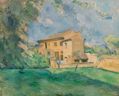 Gården vid Jas de Bouffan av Paul Cézanne