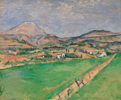 Mot Mont Sainte-Victoire (mot Sainte-Victoire-berget) av Paul Cézanne