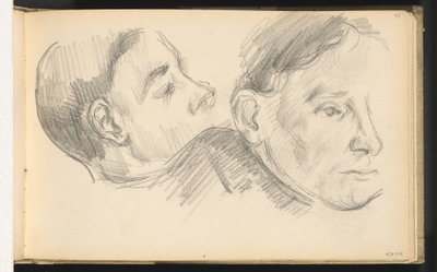 Två huvuden av Paul Cézanne