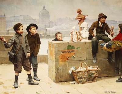 De unga säljarna av Paul Charles Chocarne-Moreau