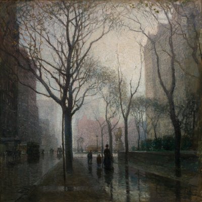 Torget efter regnet av Paul Cornoyer