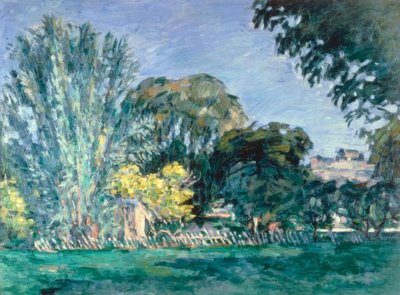 Träd vid Jas de Bouffan av Paul Cézanne