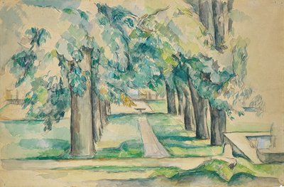 Avenue of Chestnut Trees vid Jas de Bouffan av Paul Cézanne